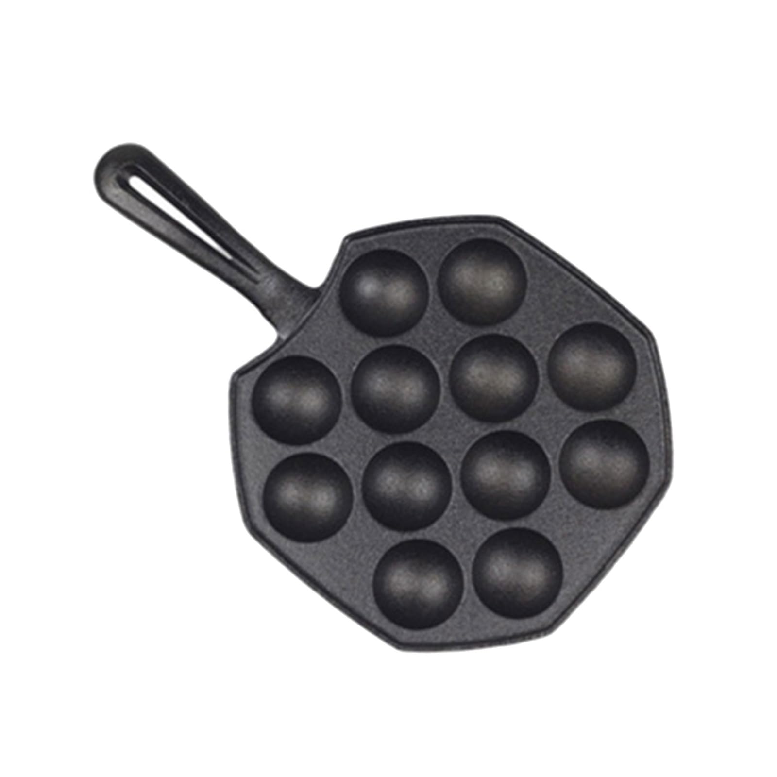 APGLSXY Nonstick Iron Takoyaki Pan 14 Cavities Octopuses Ball Maker for Stove Electric Cooktop Oven Use Baking Equipment Stovetop Takoyaki Pan