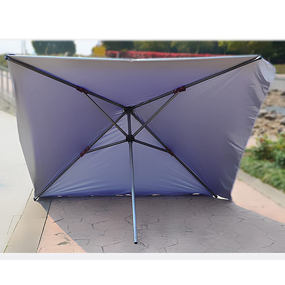 Parasol ogrodowy Duży parasol do stoiska komercyjnego z podstawą, przenośny parasol plażowy na zewnątrz, skuteczna osłona przeciwsłoneczna i osłona przeciwdeszczowa, składany parasol
