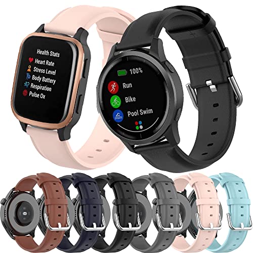 Bracelet de montre Garmin Forerunner 645 en cuir agate premium