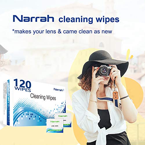 image for restar Lens Cleaning Wipes 120 Pre-moistened Glasses Cleaner Individua