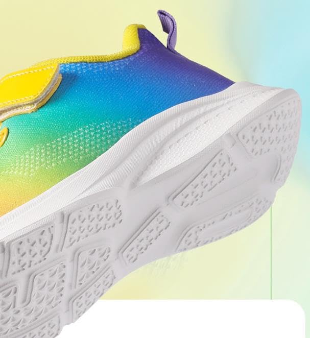 Girls Colored Sneakers Kids Shoes Unisex Lightweight Breathable Athletic Running Tennis Fitness Shoes for Toddler/Little Kid/Big Kid4