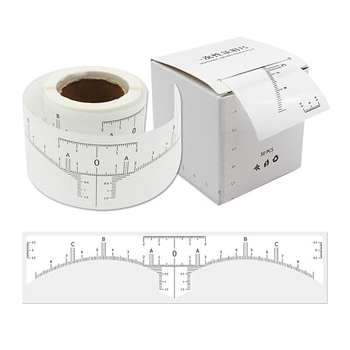 HOTWE - Adhesivo adhesivo para cejas para microblading plantilla de mediciĂłn de cejas desechables para tatuaje herramientas de maquillaje de cejas HOTWE - Adhesivo adhesivo para cejas para microblading plantilla de mediciĂłn de cejas desechables para tatuaje herramientas de maquillaje de cejas