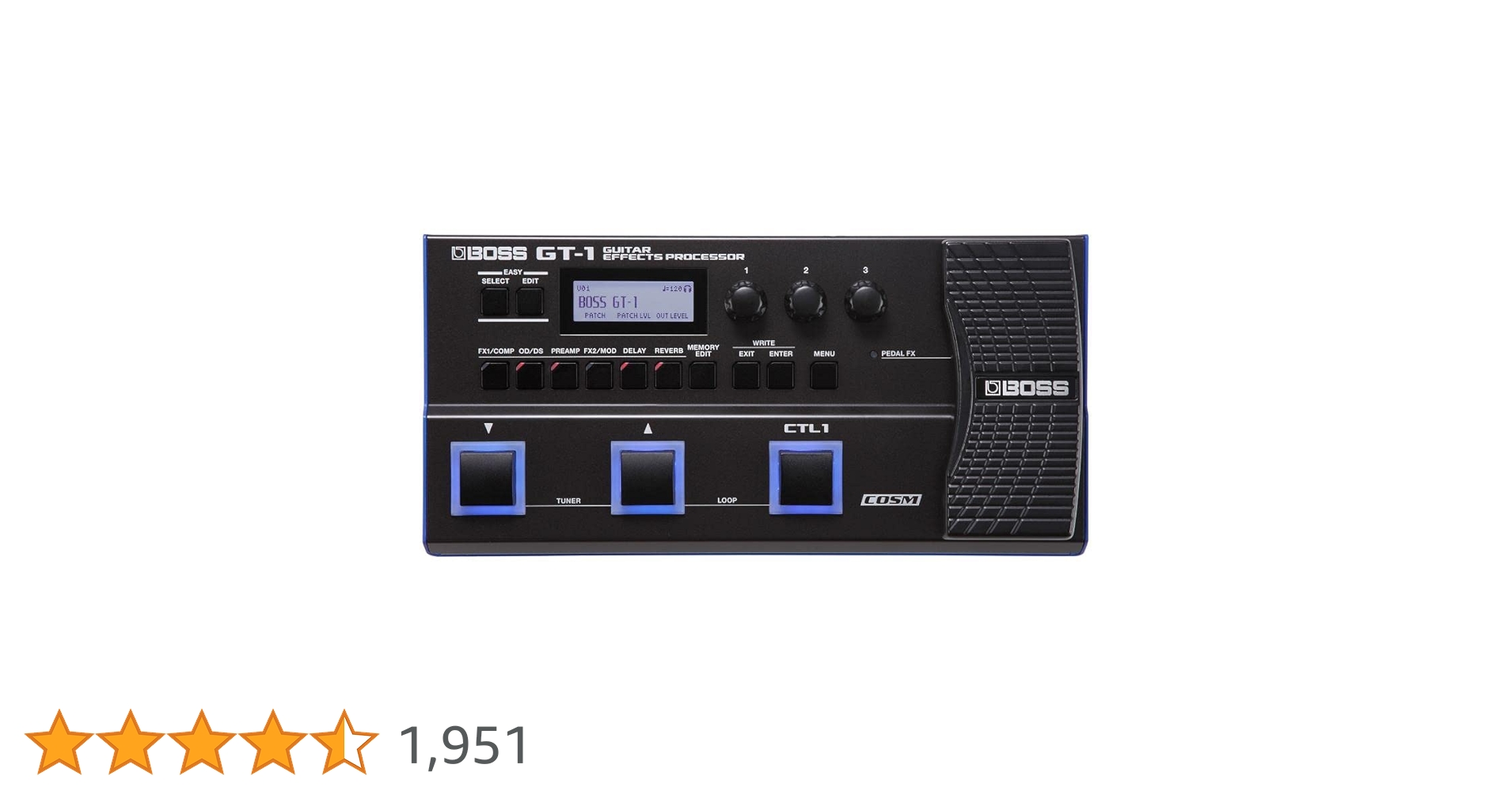 Amazon.co.jp: BOSS GT - 1 Guitar Multi Effects Processor : Musical