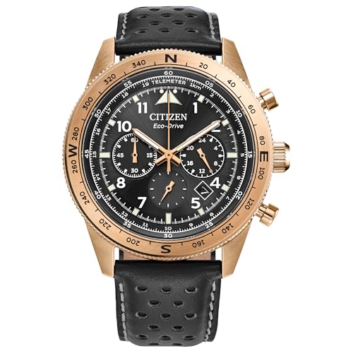Montre Citizen Eco-Drive Homme CA4553-01E Cadeau Idéal Bracelet Cuir