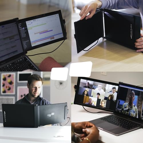 Image of Portable Monitor for Laptops, New Mobile Pixels Duex Plus DS 13.3 inch Full HD IPS Dual Laptop Monitor, USB C /HDMI Plug and Play Laptop Screen Extender,Windows /Mac /Android /Switch Compatible