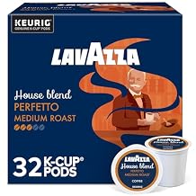 Lavazza House Blend Perfetto، كبسولات Keurig K-Cup ذات الخدمة الواحدة، قهوة مشوية متوسطة الحجم، صندوق سعة 32 قطعة