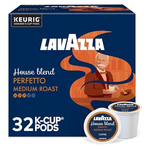 Lavazza Perfetto Single-Serve Coffee K-Cup® Pods for Keurig® Brewer, 32 Count, Full-bodied dark roast with bold, dark flavor and notes of caramel, 100% Arabica