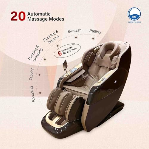 Image of ARG Healthcare S-10 3D Massage Chair | 130cm SL Track | Zero Gravity | 40 Airbags Full Body Massage | Body Scan Heating Therapy -Bluetooth Speaker| Voice Command | Wireless Charging | 2 Year Warranty
