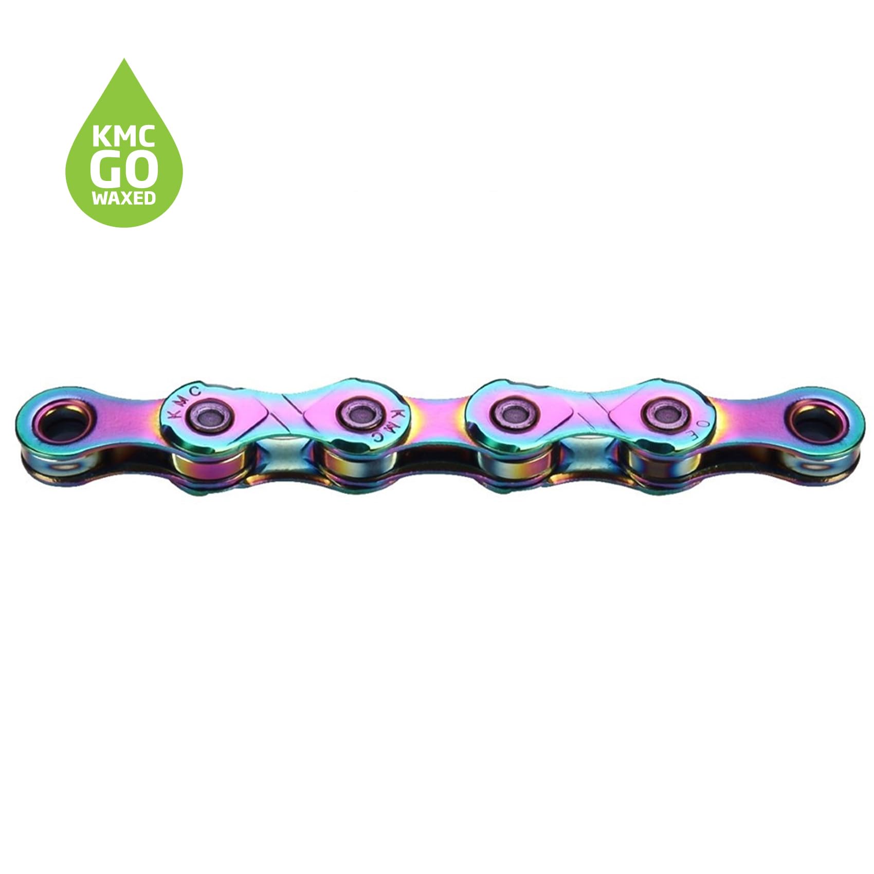 KMC X12 Waxed 12 Speed Chain, Aurora Blue, 126 Link - Image 2