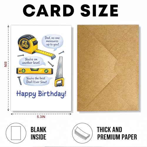 LAHUES Funny Birthday Card for Dad