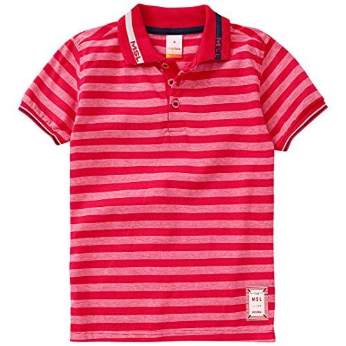 Camisa Polo listrada, Marisol, Meninos, Vermelha, 4