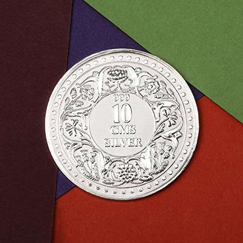 Image of Ananth Jewels BIS Hallmarked Pure Silver Coins 10 Grams Happy Birthday Gift