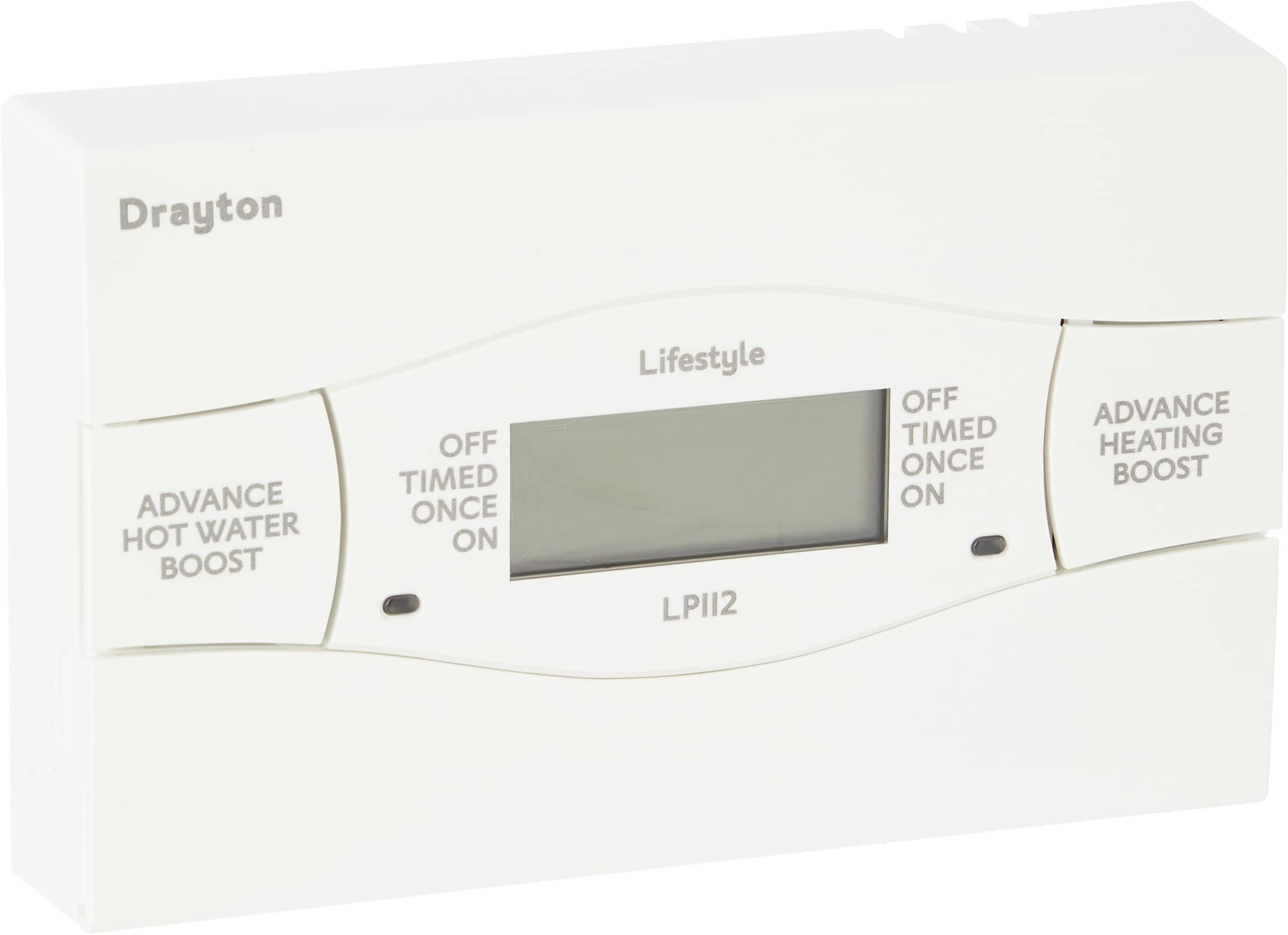Drayton 25473 LP112 (Mk4) 2 Channel Programmer , White , 230 Volts