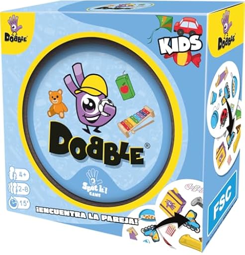 Asmodee| Dobble Kids | Juego de Cartas Infantil de Acción y Reflejos | A Partir de 3 Años | De 2 a 8 Jugadores | 15 Minutos por Partida |En Español | Ya disponible en tu tienda friki favorita! En mundofriki.es!