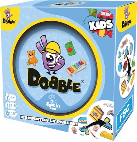 Asmodee| Dobble Kids | Juego de Cartas Infantil de Acción y Refle...