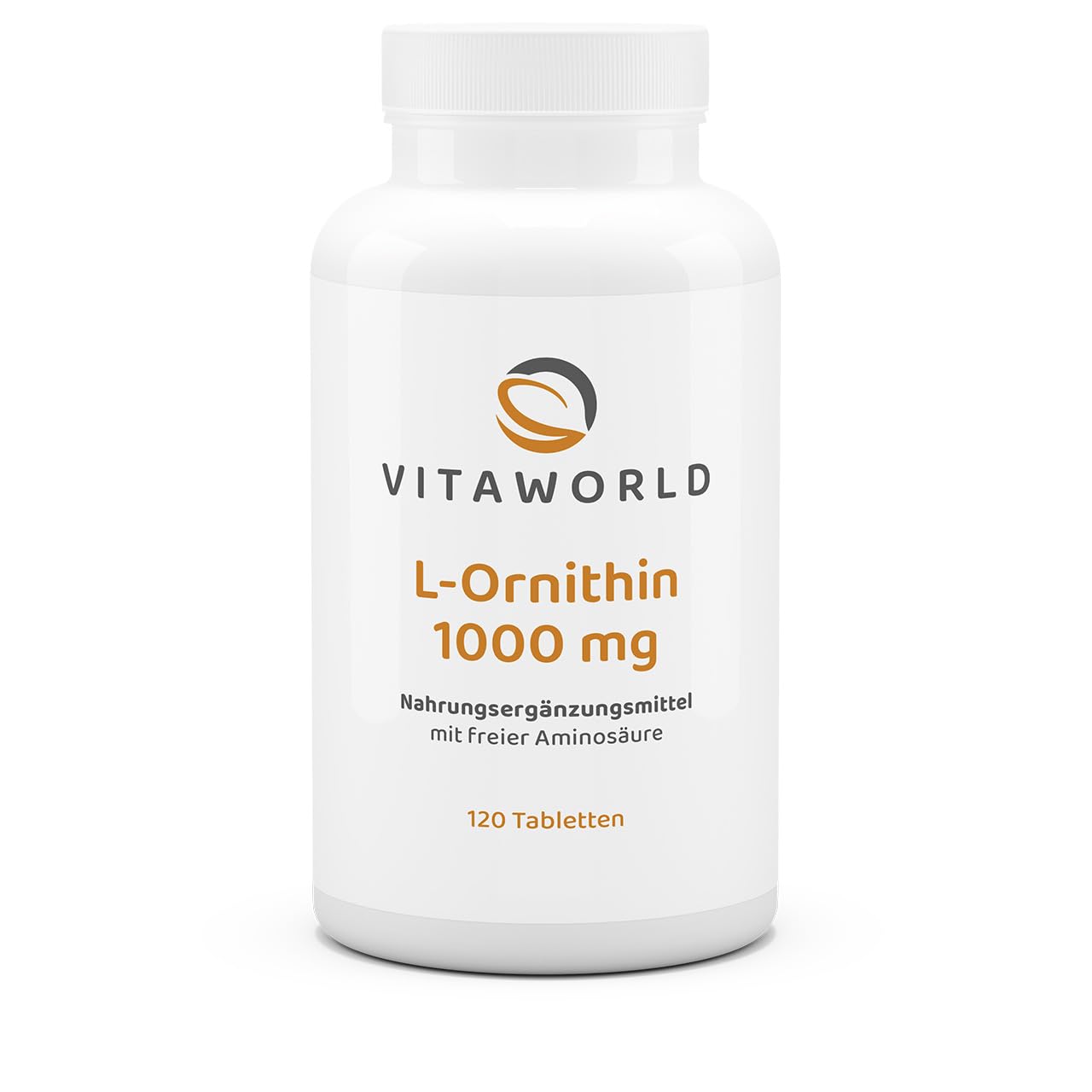 3er Pack Vita World L-Ornithin 1000 mg 3 x 120 Tabletten Hochdosiert Vegan Nur 1 Tablette am Tag Apotheker Herstellung