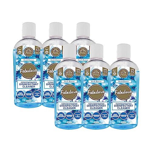 Fabulosa 4 in 1 Concentrated Antibacterial Disinfectant All Purpose Cleaner 220ml 6 pack Fresh Breeze