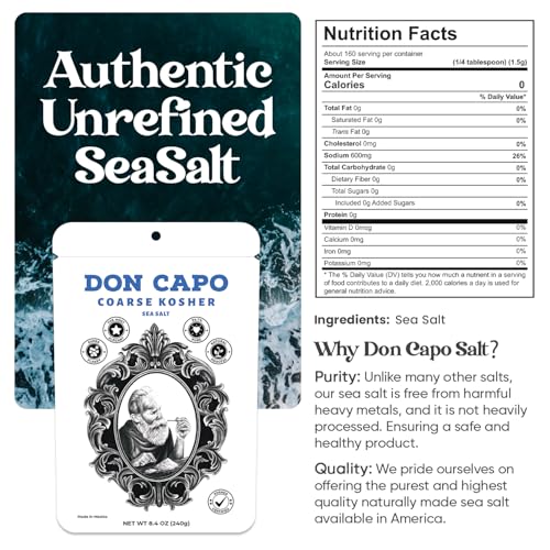 Don Capo Sal Gruesa Kosher 8.4 oz miniatura 2