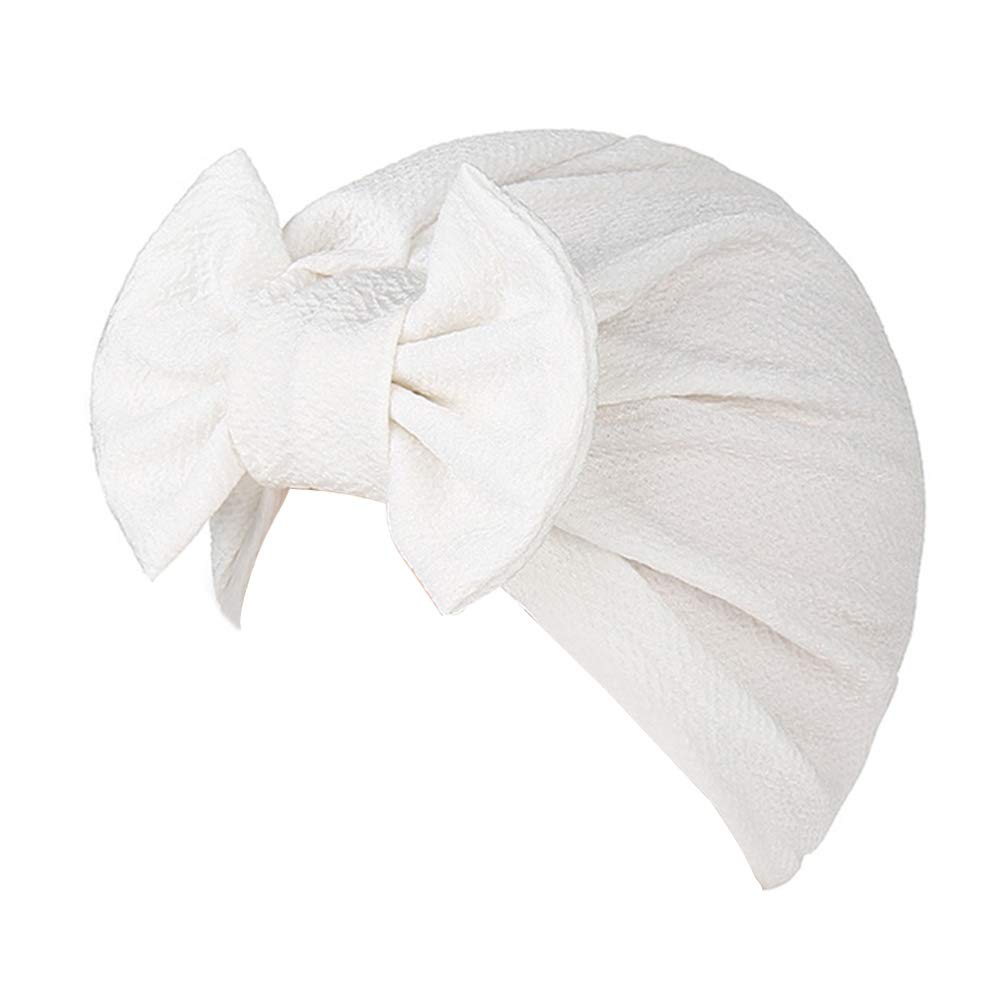 Womens Stretchy Cotton Bowknot Women Turban Hat Chemo Beanies Hijab Headwear Cap Head Cover