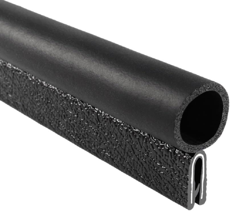 Trim-Lok Trim Seal EPDM Closed Cell Sponge Rubber Bulb Seal/PVC/Aluminum with Top Bulb 25 feet 6100B3X1/16C-25 1