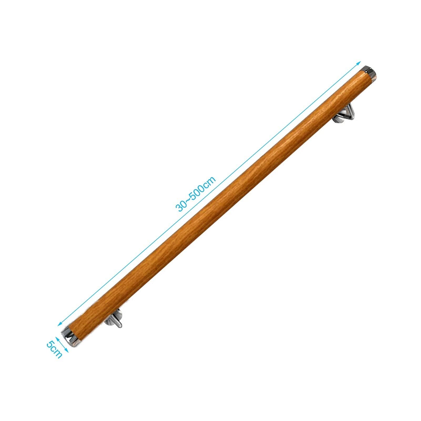 Main courante bois pour éviter les chutes des seniors dans l'escalier
