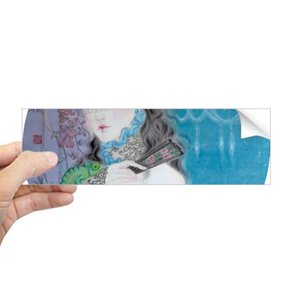 Sticker rectangulaire pour fenêtre pour masquer le vis-à-vis avec élégance bleue