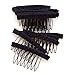 Pancy 32 Pcs Stainless Steel Wig Combs Convenient for Your Wig Caps DIY for Women Beauty (Black)