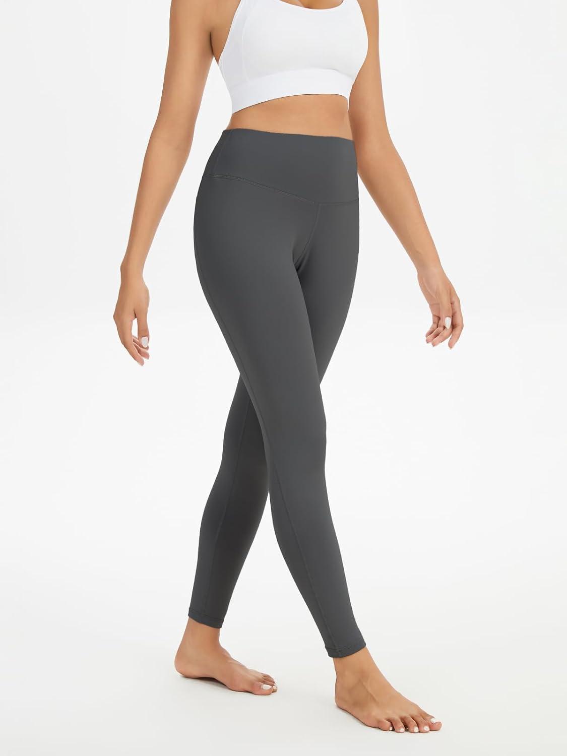 4 Pack Women's Fleece Lined Leggings, High Waisted Thermal Leggings for Women Winter Warm Workout Yoga Pants - Image 4