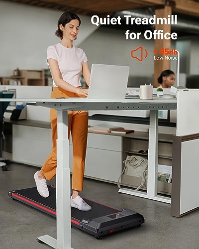 UREVO Under Desk Treadmill, Walking Pad 2 in 1 for Home/Office, Portable Walking Pad Treadmill with Remote Control, LED Display - Thumbnail 4