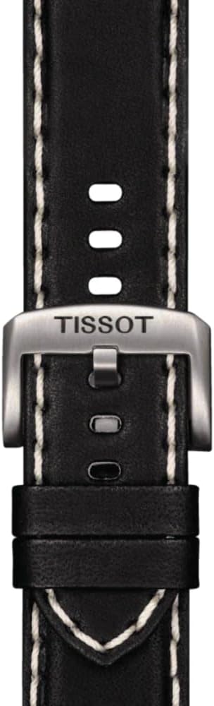 ساعت مچی مردانه تیسوت مدل T1256171605100 با بدنه استیل و بند چرمی