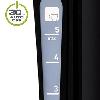 Moulinex Principio FG1528 - Cafetera de filtro 600 W de 0.6 L con función Auto-off y sistema antigoteo, plástico, color negro2