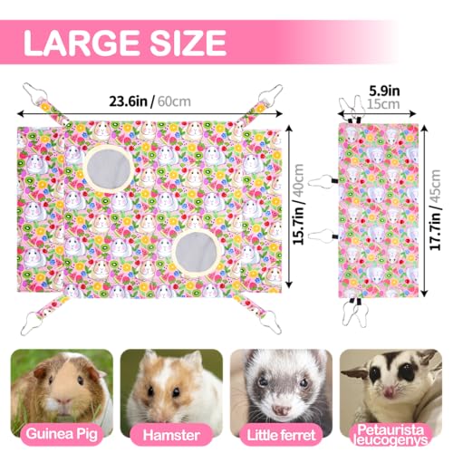 BESNEW Conjunto de rede ampliada para ratos furão, 2 furos, à prova d'água, rede de porquinho-da-ín