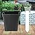 June Fox Square Nursery Pots 3.3 Inches Flexible Plastic Seedling Pots Square Pots for Plants, Succulent, Flower, Pack of 60, with 60 PCS Plant Labels