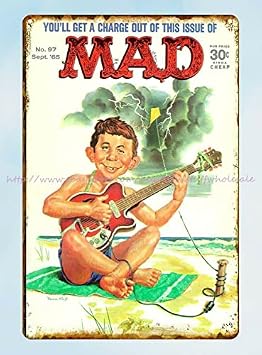 Vintage Funny Mad Magazine Cover 1965 Retro Metalfor Metal Sign Retro Vintage Tin Sign Metal Poster Wall Art Decor 8X12 Inches