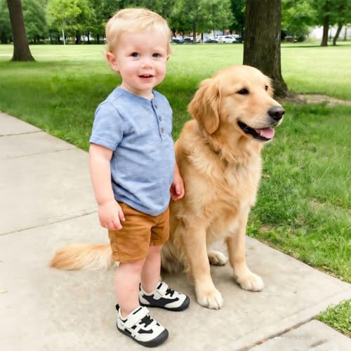 Image of Scurtain Baby Shoes Boy Girl First Walking Shoe Infant Crib Breathable Sneakers Lightweight Barefoot Shoes for Babies