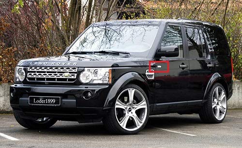 RZG Lot de 2 clignotants latéraux à LED ambrés Voyant latéral Voiture lumière latérale Compatible avec LR Freelander 2 Discovery Series 3 4 RR Sport Noir