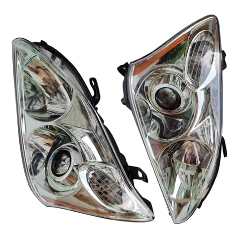 MooneHived HID Halogen Headlight Fits Lexus 2004-2009 RX330 RX350 RX400h Plug and Play Left Driver Side and Right Passenger Side 8118553751 8114553751 (LH+RH) Cover