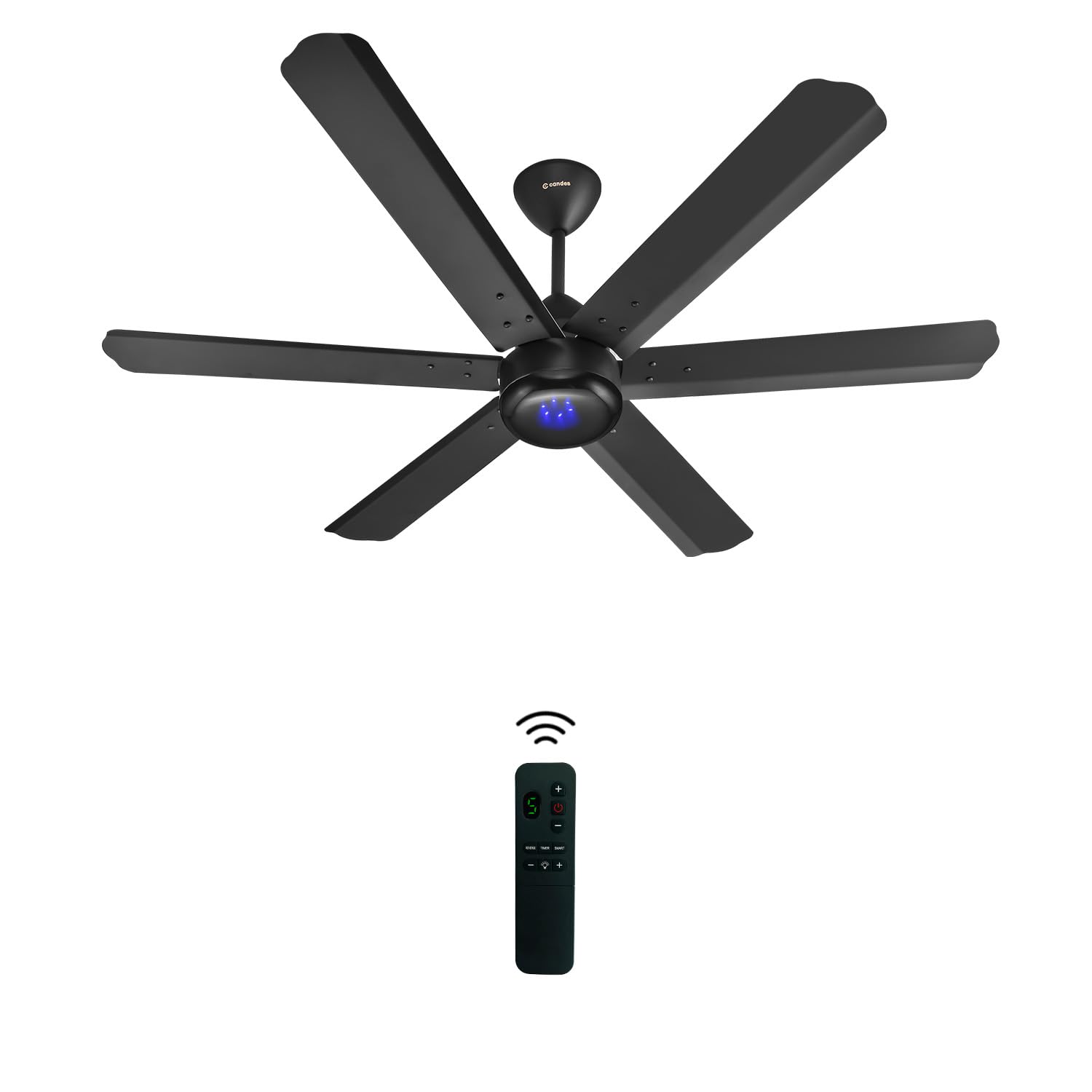 Candes Phantom BLDC Ceiling Fan 1200mm | 5 Star BLDC Fan Ceiling | High Airflow | Noiseless Remote Fan | 6 Blade BLDC Ceiling Fans for Home | 3 Yr Warranty | Black (B0D4M9V5XH) Amazon Price History, Amazon Price Tracker