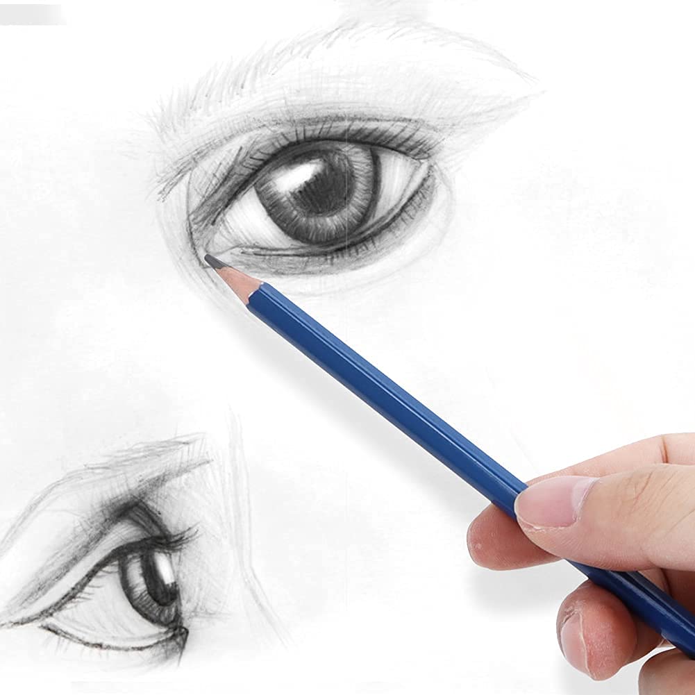 Tyenaza 95 pièces ensemble d'outils de croquis dessin débutant ou professionnel étui à crayons outil d'art crayon de couleur adultes dessin fusain