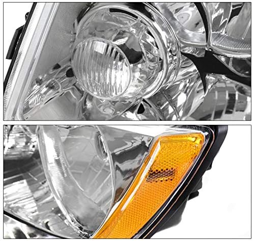 Replacement Headlight Chrome Driver Side Compatible with 2011-2013 Jeep Grand Cherokee/2011-2017 Compass