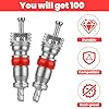 100Pcs Valve Stem Core Replacement Kit, Tire Tyre Valve Stem Core Premium Tyre Tire Valve Cores Tire Valve Stems Universal Tire Valve Core Remover for Cars, Trucks, Motorcycles and Bicycles #3