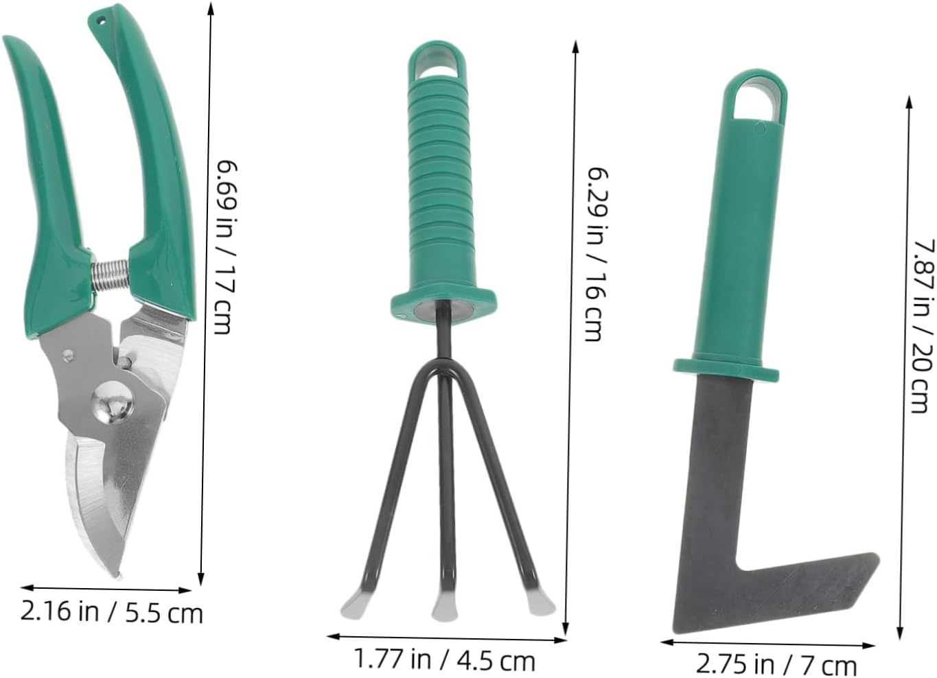 BESTonZON 1Set Portable Gardening Tool Set with Shovel Rake Shears and Sprayer Compact Storage Case for Easy Use Garden and Outdoor Planting