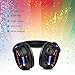 AYVVPII Rechargeable Wireless Silent Disco Headphones RF LED Flashing Light Headset 10pcs Headphones Bundle and 1 Transmitter 500m Distance