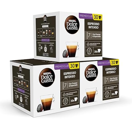 NESCAFÉ Dolce Gusto Espresso Intenso - Cápsulas de Café, 90 Cápsulas (3 x 30) - Intensidad 7 - Originales para cafeteras Dolce Gusto | Ya disponible en tu tienda friki favorita! En mundofriki.es!