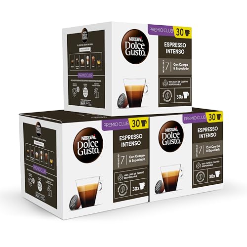 NESCAFÉ Dolce Gusto Espresso Intenso - Cápsulas de Café, 90