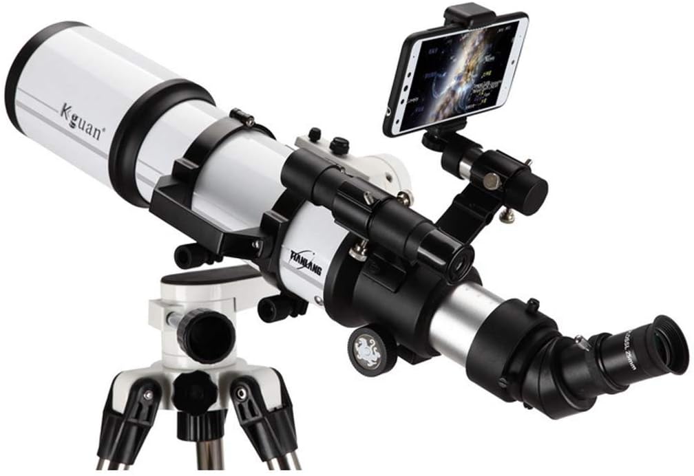 Refractor Telescope with Tripod & Finder Scope, Portable Telescope for Kids & Astronomy Beginners, Multi-Layer Green Fil