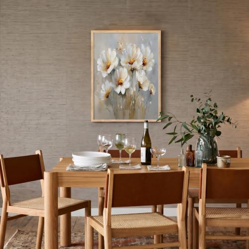 Decoration murale salon fleurs affiches et impressions sur toile 80x120