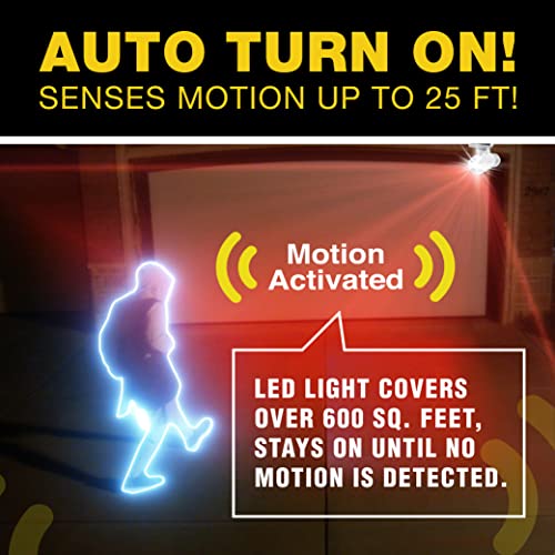 Bell+Howell Bionic Spotlight White Solar Outdoor Lights With Motion Sensor Super Bright 8 Bulb Led Lights Waterproof Landscape Security Lights For Patio Garden Solar Lights Outdoor As Seen On Tv #TOP2