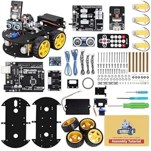 ELEGOO Smart Robot Car Kit V4.0 Compatibel met Arduino IDE Elektronica Bouwdoos met UNO R3 Microcontroller, Line Tracking Module, Ultrasone Sensor, Bluetooth-module, Auto Robot Speelgoed voor Kinderen