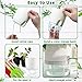 Haawooky 10 Pack Clear Self Watering Planters,4.1Inch Wicking Flower Pots,Plastic African Violet Pots with Watering Bottle Modern Decorative Planter for House Plants,Herbs,Indoor Plants